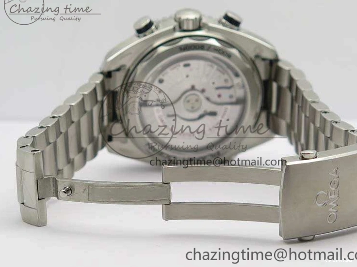 0227 Planet Ocean Master Chrono SS OM 1:1 Best Edition Gray Dial On SS Bracelet A9900 V Efficient 8116